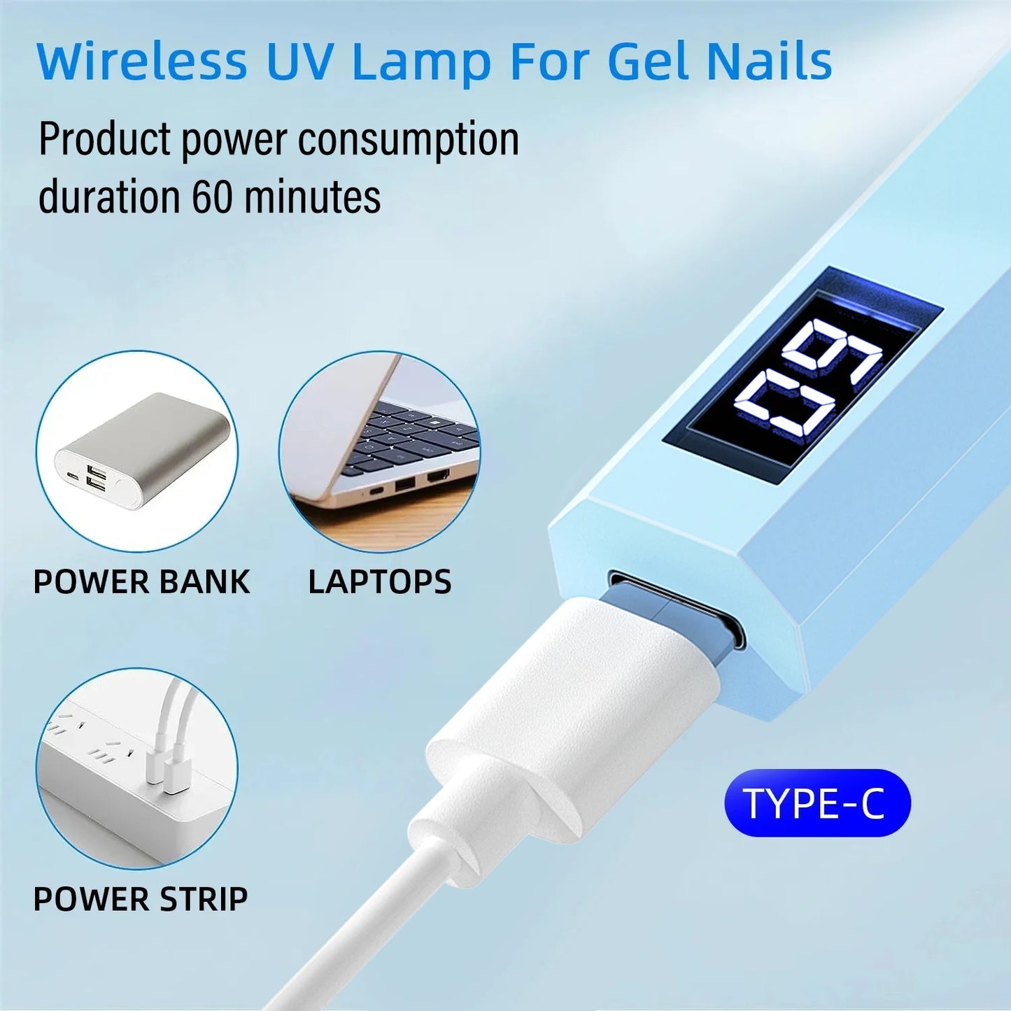 Mini Handheld UV/LED Nail Lamp