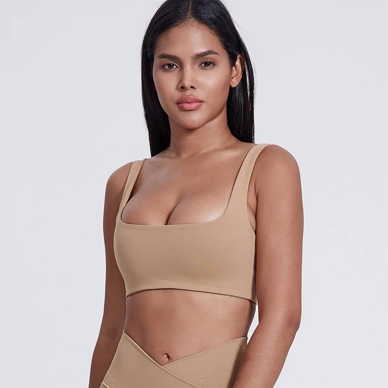 Sexy U-Neck Sports Bra Gym Workout
