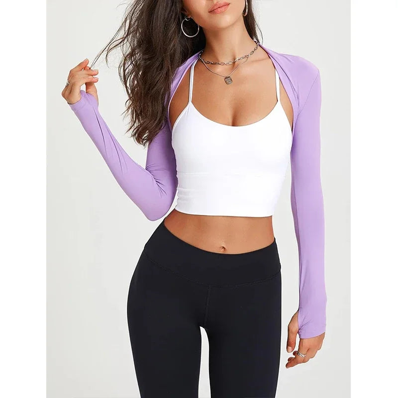 Aiithuug Workout Ballet Shrug Arm Sleeves