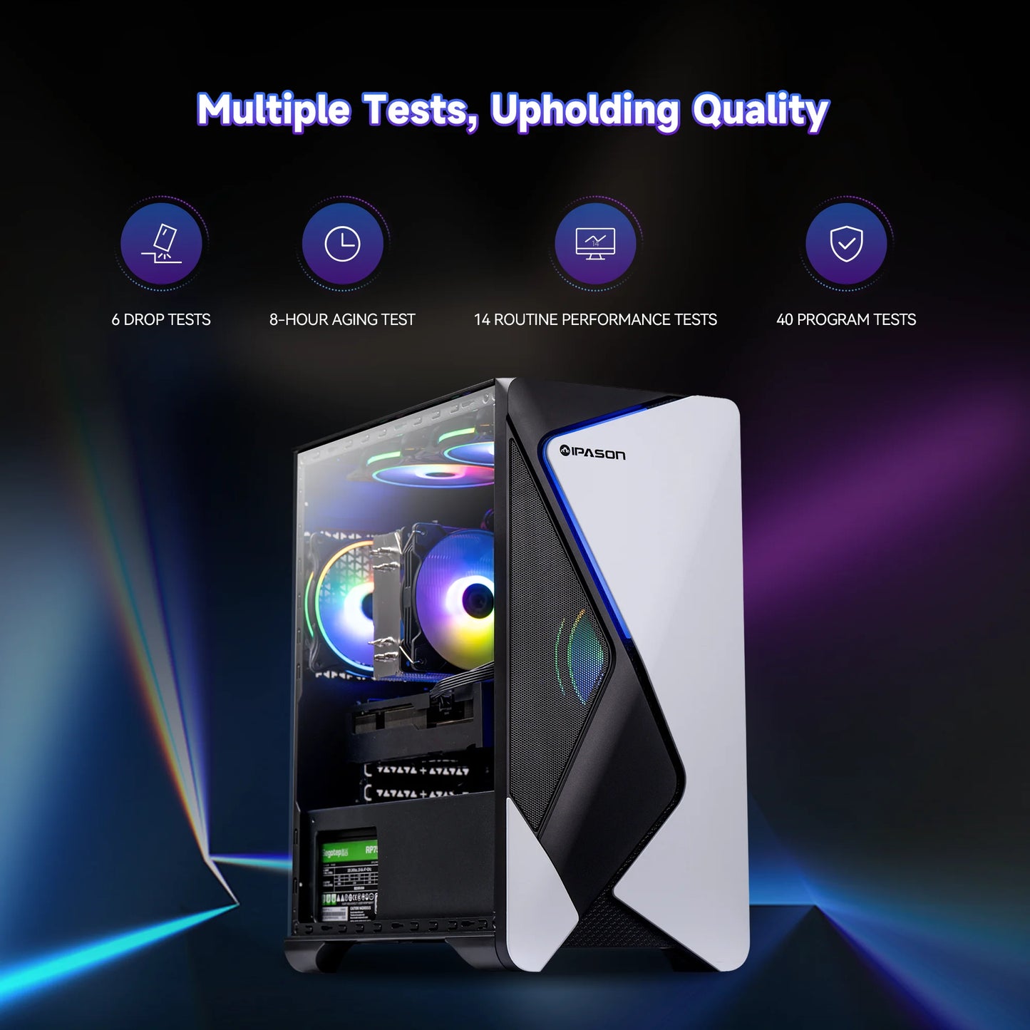 Gaming PC, AMD Ryzen 7 5700X,RTX 4060Ti, 16GB RAM, 1TB Ssd,Windows 11,Desktop PC