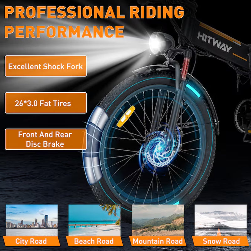 26-In Adult Unisex E-Bike