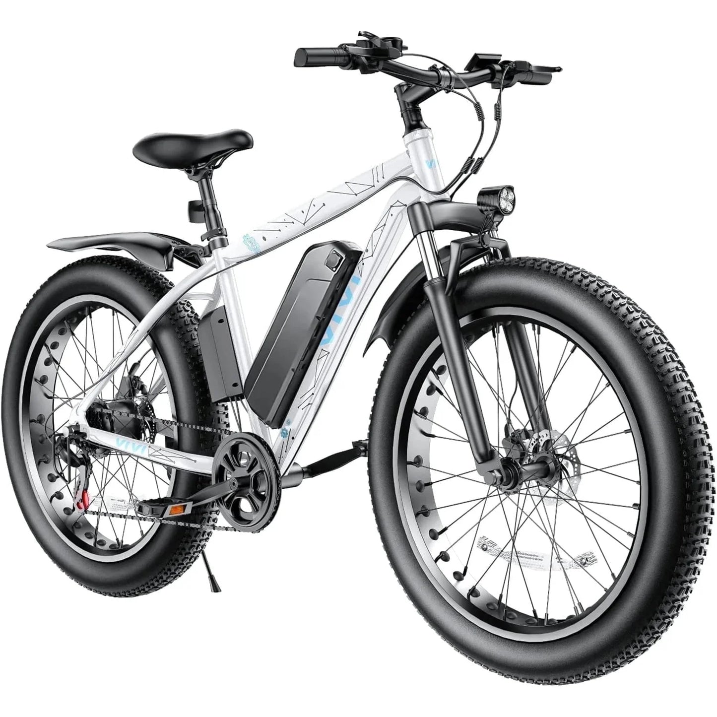 Electric Bike 26" X 4.0 Fat Tire Electric Bike 500W All Terrain Electric Bike Long Range Electric Mountain Bike with 48V 13Ah Removable Battery, UL2849 Certified