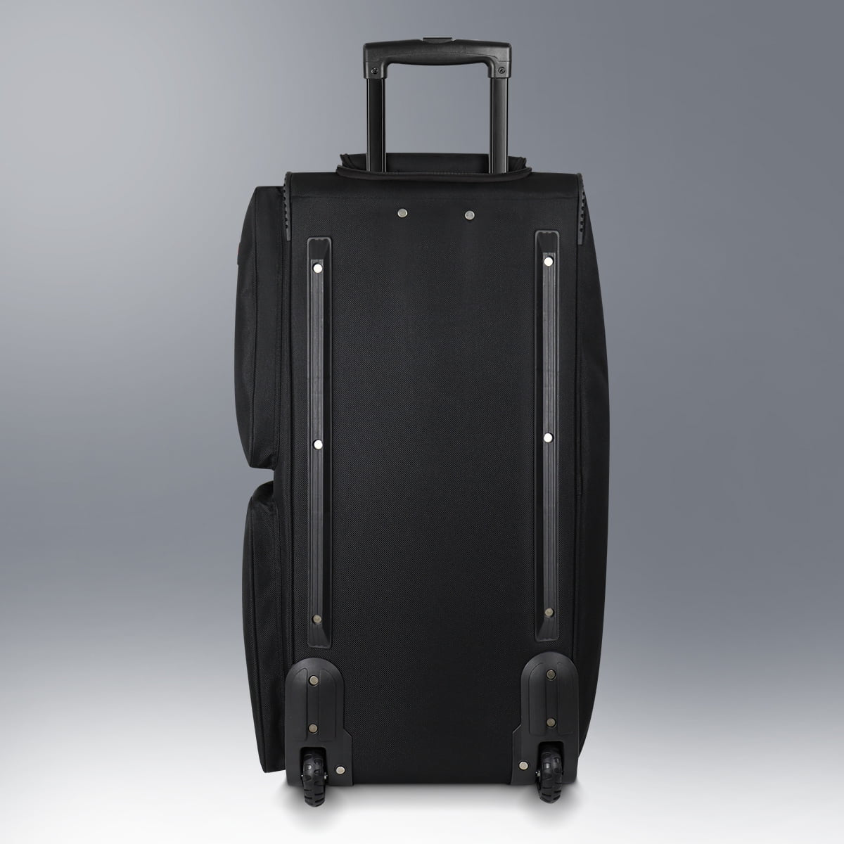 36" Rolling Duffle Bag with Wheels and Handle,Collapsible Duffle Bag with Rollers,Durable Polyester Large Wheeled Travel Bags for Women & Men,Black