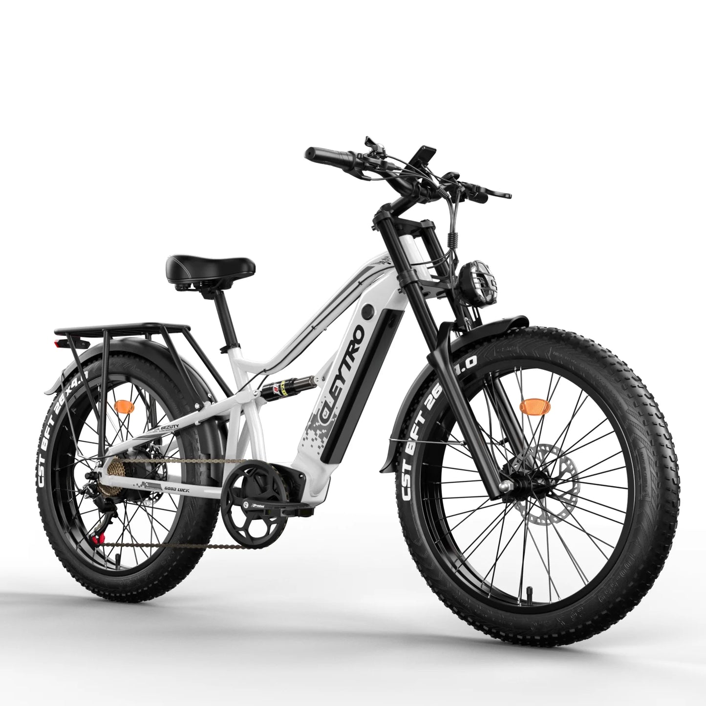 26 Inch Electric Bike for Adults, 750W Folding Fat Tire Bikes, 52V Ebike 19Ah Removable Li-Ion Battery 7-Speed