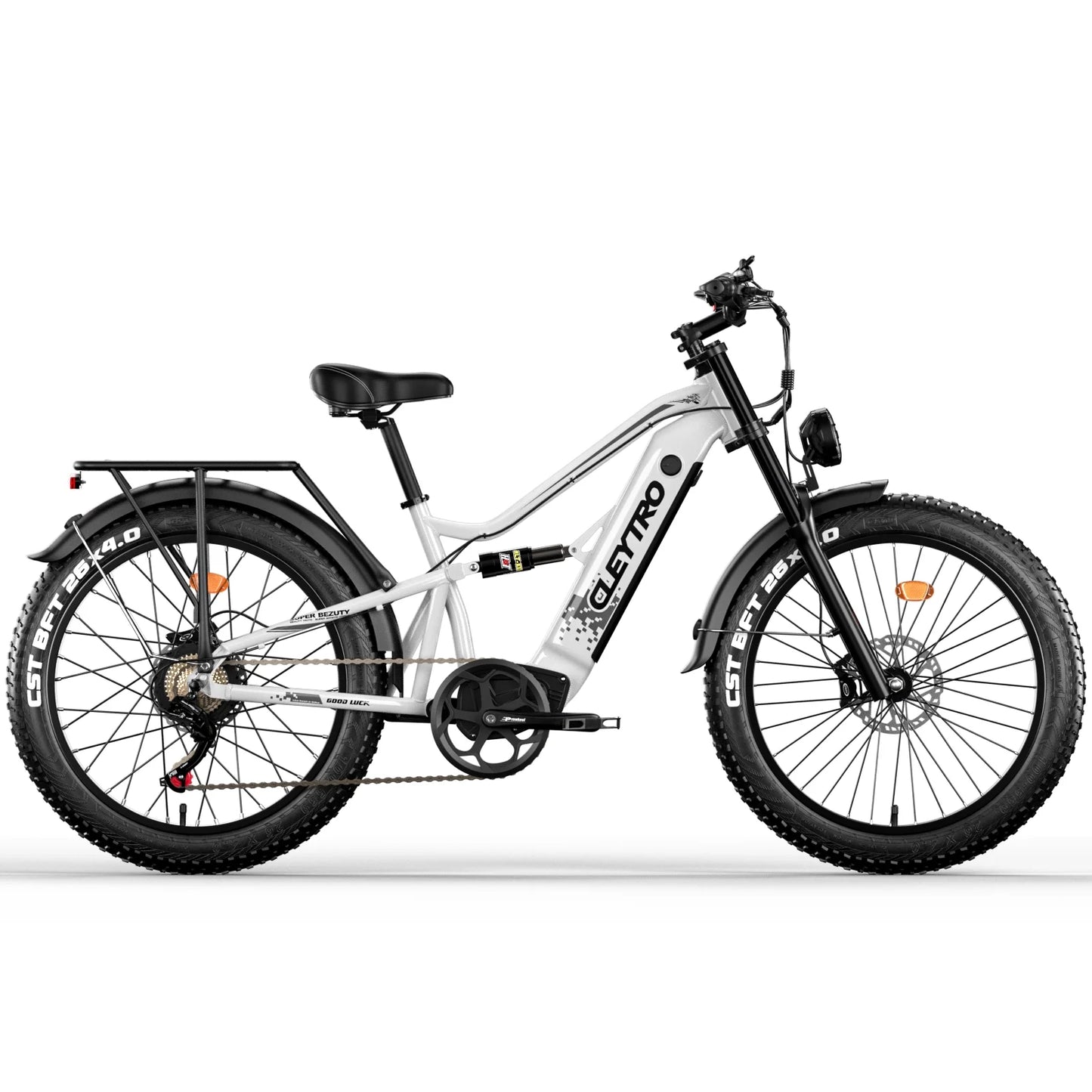 26 Inch Electric Bike for Adults, 750W Folding Fat Tire Bikes, 52V Ebike 19Ah Removable Li-Ion Battery 7-Speed