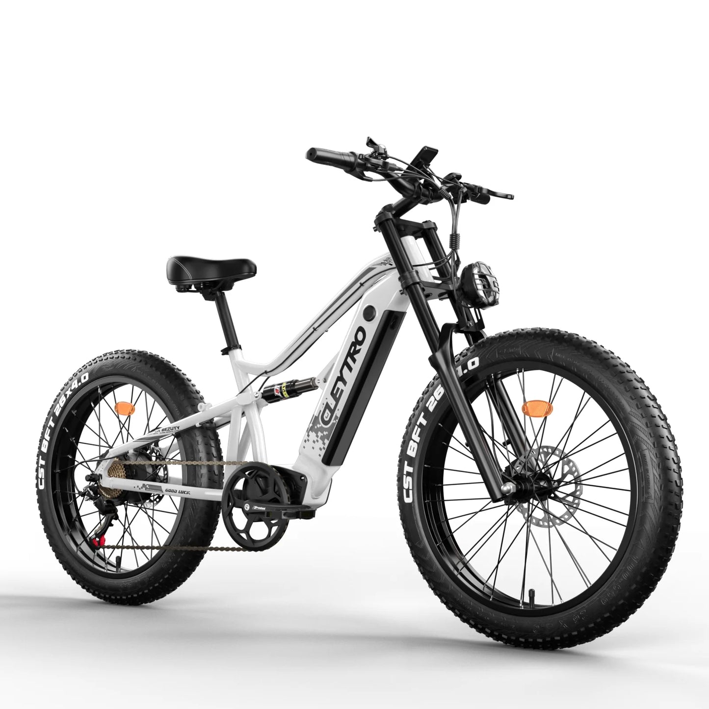 26 Inch Electric Bike for Adults, 750W Folding Fat Tire Bikes, 52V Ebike 19Ah Removable Li-Ion Battery 7-Speed