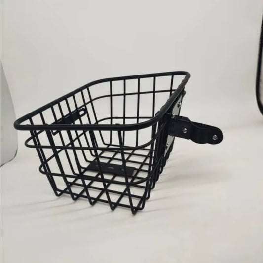 Stainless Head Handle Basket for Electric Scooter Bike Front Rear Storage Basket Mountain Bike Basket with Mounting Bracket