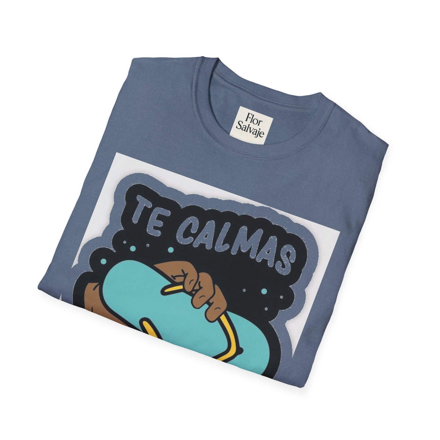 Relaxing Vibes Unisex Softstyle T-Shirt - 'Te Calmas O Te Calmo' Design