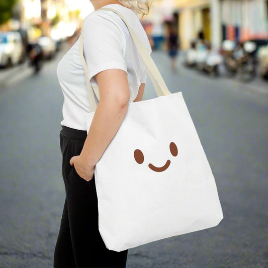 Cute Smiley Face Tote Bag - Perfect for Everyday Use
