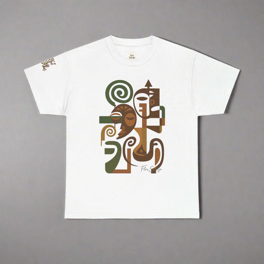 Artistic Unisex Cotton Tee - Unique Graphic Tee, Casual Wear, Gift for Art Lovers, Summer Style, Everyday Comfort