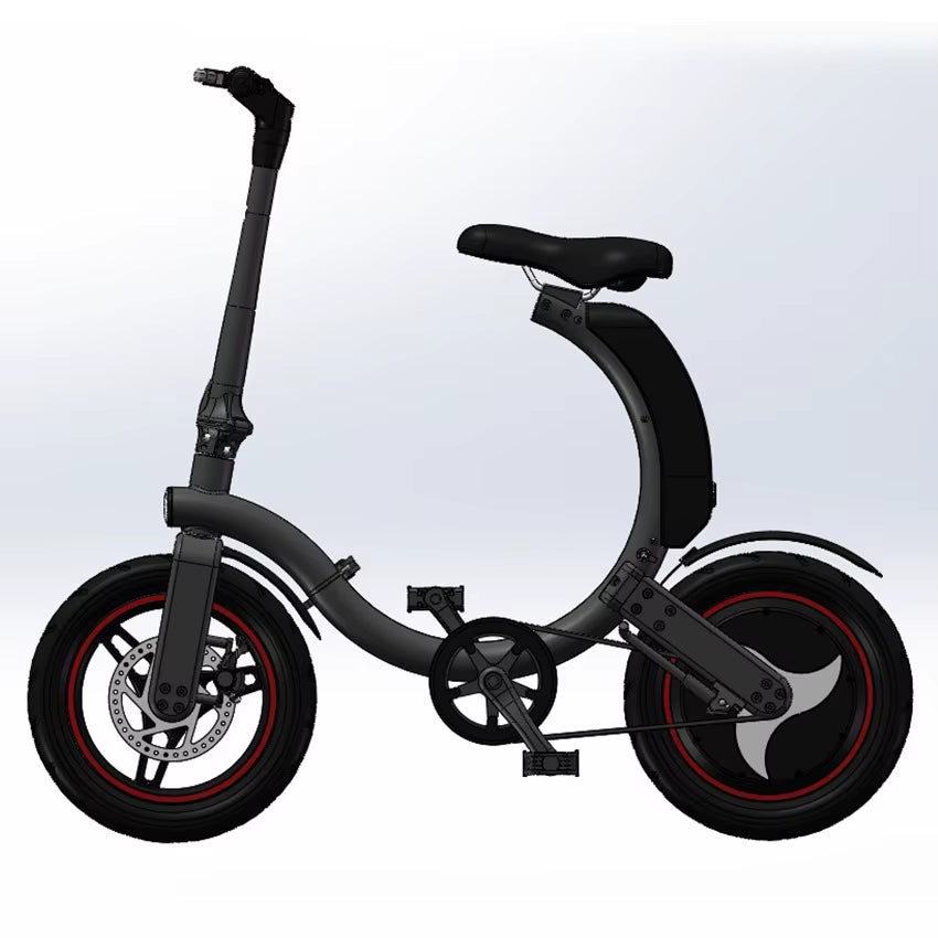 Driver'S Representative Folding Electric Bicycle Adult Portable Commuting Two Wheeled Electric Scooter Electric Dirt Bike