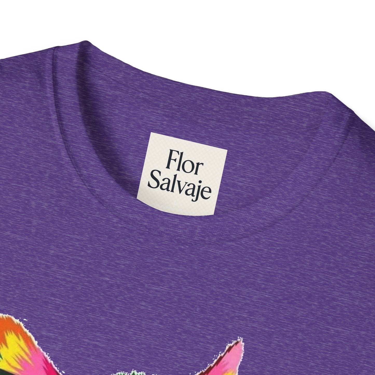 Colorful Cat Love Unisex T-Shirt - Softstyle Design for Animal Lovers