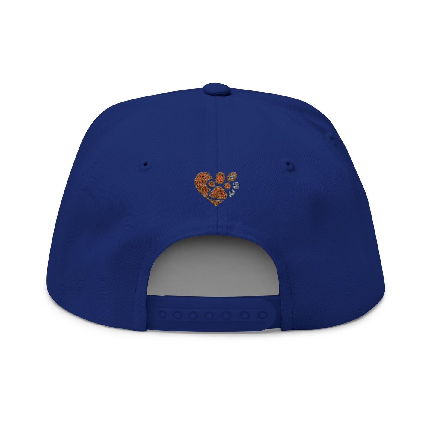 Pet Lover's Embroidered Flat Bill Cap, Dog Cap, Cat Hat, Animal Lover Gift, Custom Embroidery Cap, Trendy Pet Apparel