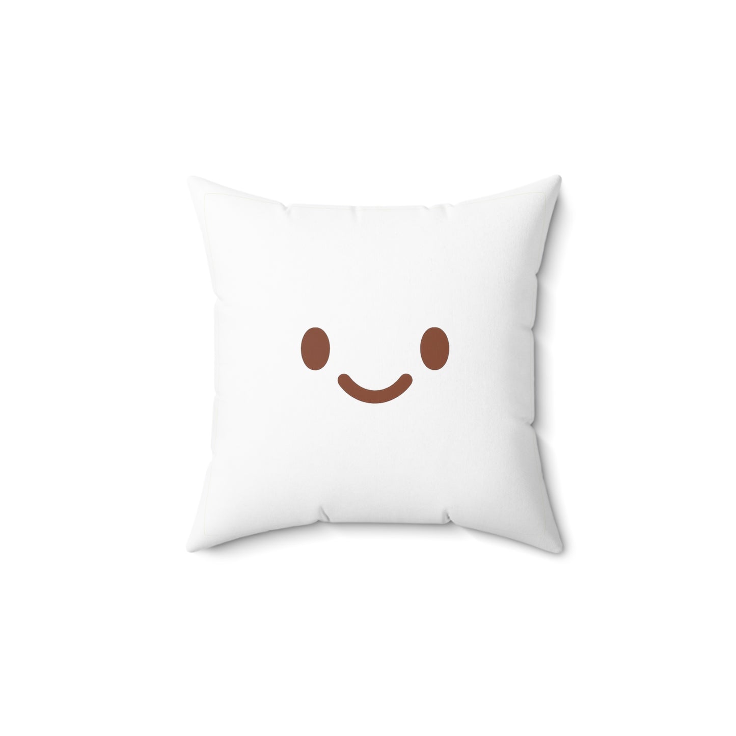 Emotional Vibes Decorative Pillow - Square Spun Polyester with Cute Faces