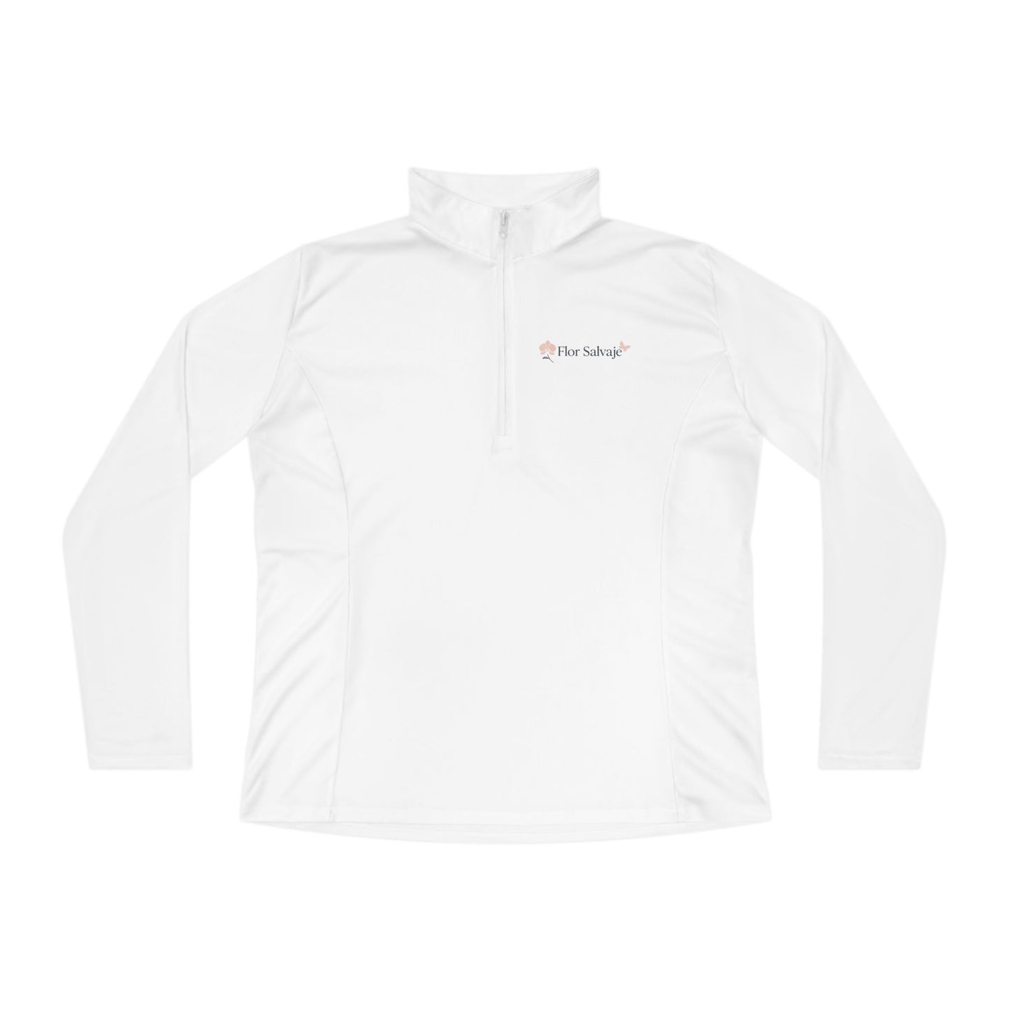 Ladies Quarter-Zip Pullover with Fun Bichotas Design | Cozy, Stylish Activewear, Perfect for Fitness or Casual Outfits, Gift for Her