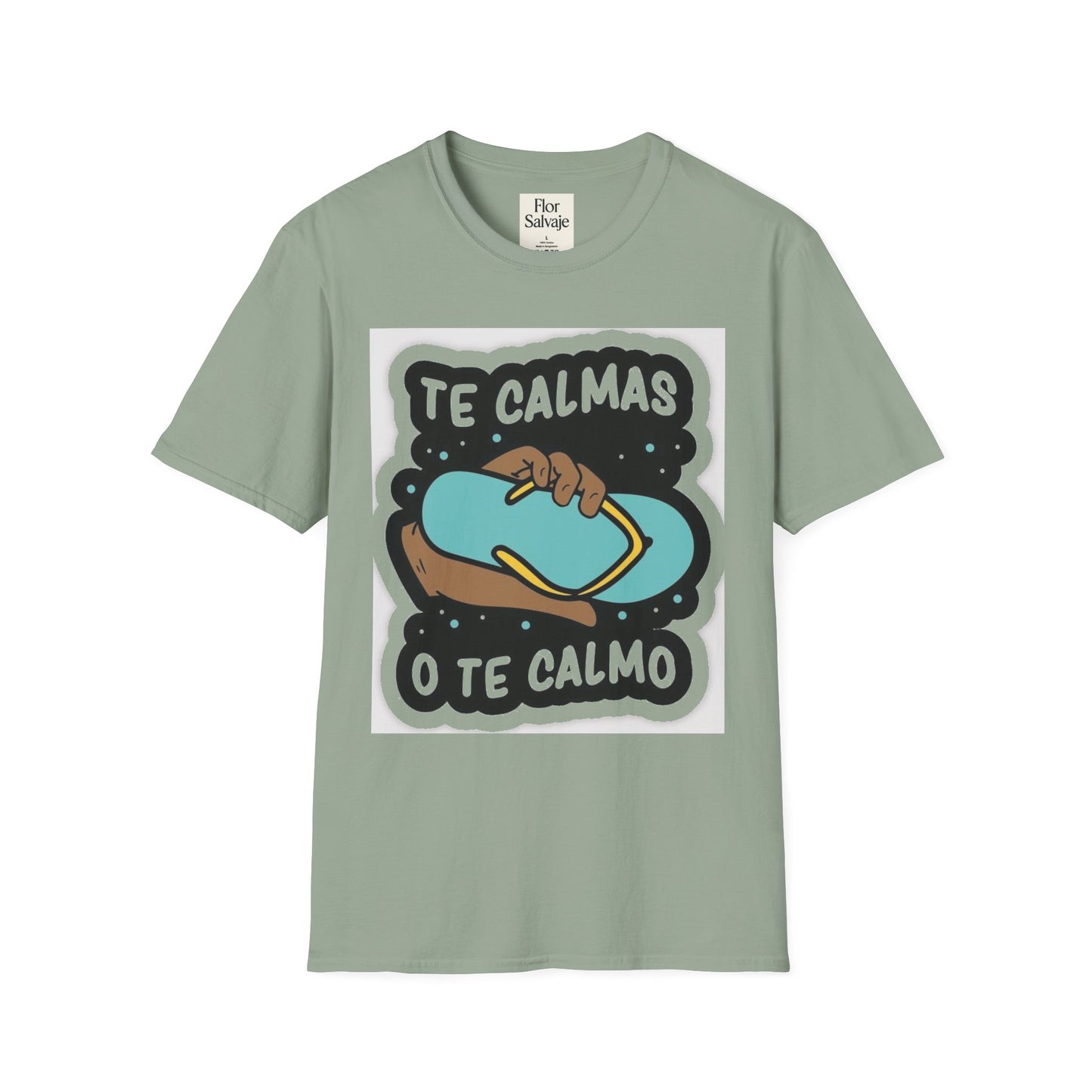 Relaxing Vibes Unisex Softstyle T-Shirt - 'Te Calmas O Te Calmo' Design