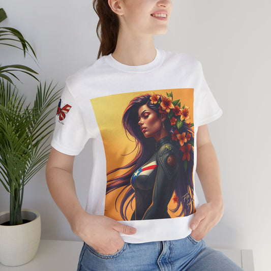 Floral Empowerment Tee: Stylish Unisex Short Sleeve, Perfect Gift for All Occasions, Casual Wear, Nature Lover, Art Enthusiasts
