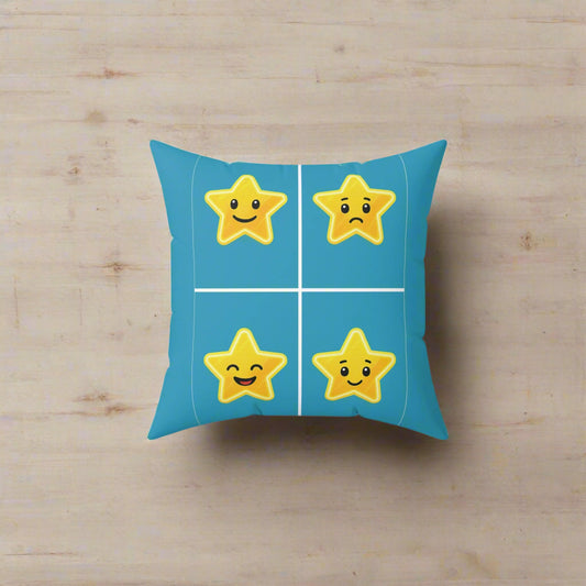 Cheerful Star Print Pillow - Perfect for Kids' Bedrooms and Playrooms