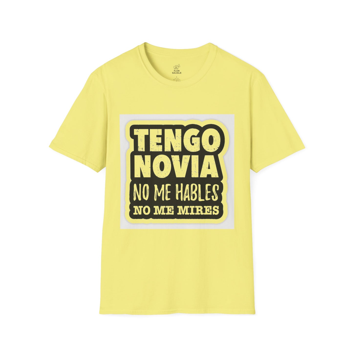 Unisex Funny T-Shirt - Tengo Novia, Playful Apparel for Couples, Perfect Gift for Anniversaries, Casual Wear, Unique Statement Tee