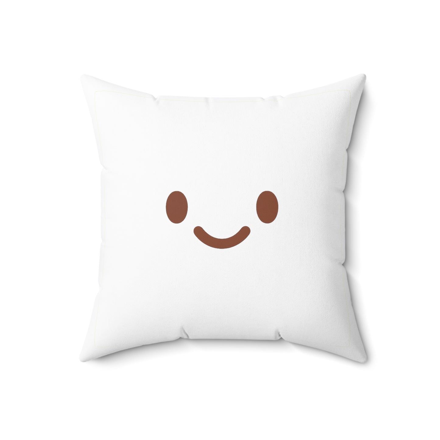 Emotional Vibes Decorative Pillow - Square Spun Polyester with Cute Faces
