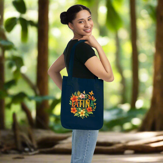 Organic Floral Tote Bag - Perfect for Spring, Eco-Friendly Gift, Shopping, Beach Days, or Celebrations!