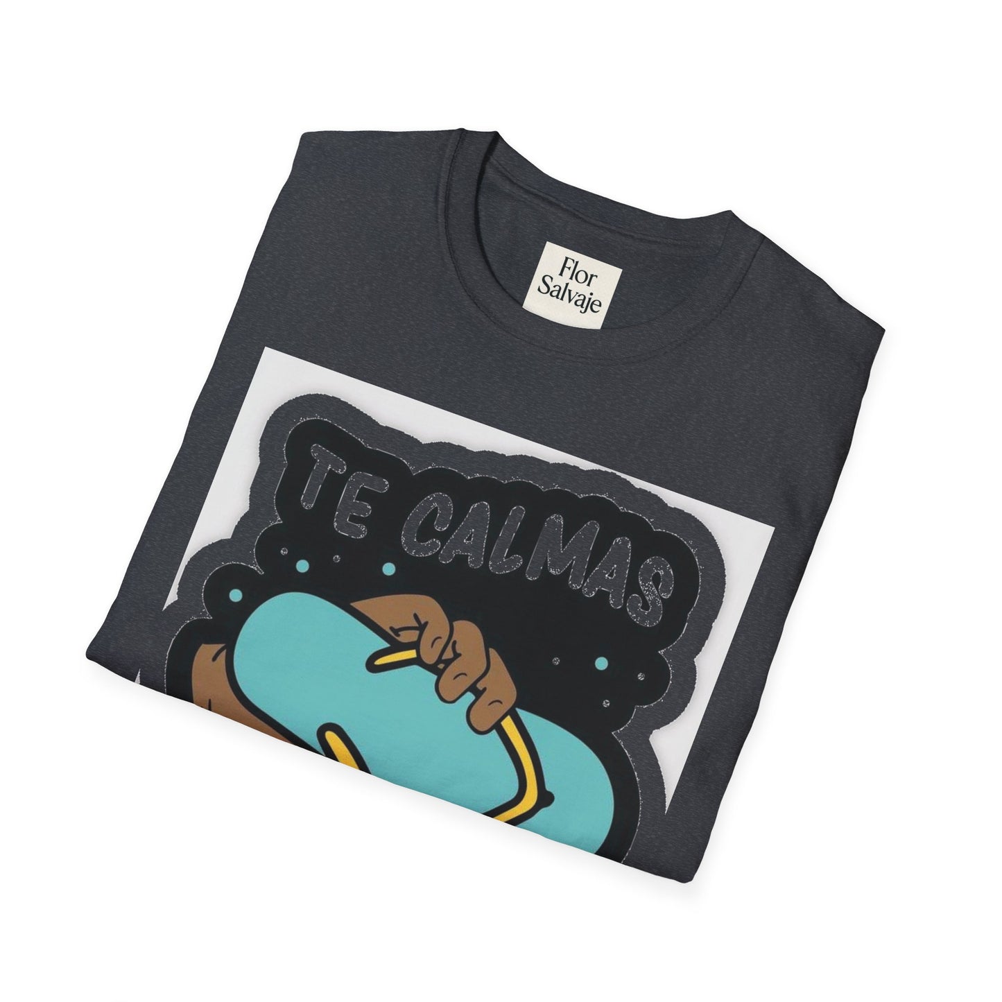 Relaxing Vibes Unisex Softstyle T-Shirt - 'Te Calmas O Te Calmo' Design