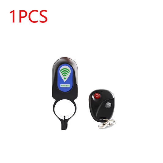 1-3PCS Anti-Theft Bike Lock Cycling Security Lock Wireless Remote Control Alarm Electric Bicycle Alarm Cycling Equipment