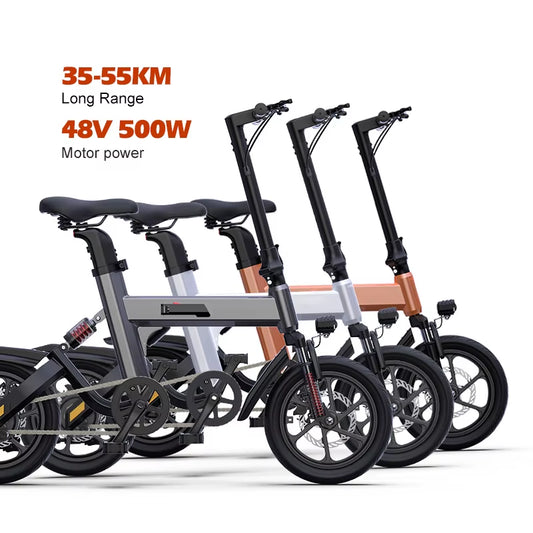 Driver'S Representative Folding Electric Bicycle Adult Portable Commuting Two Wheeled Electric Scooter Electric Dirt Bike