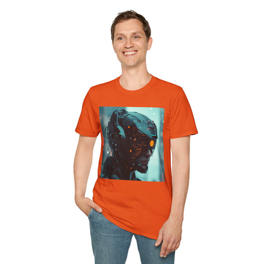 Futuristic Cyberpunk Unisex Softstyle T-Shirt