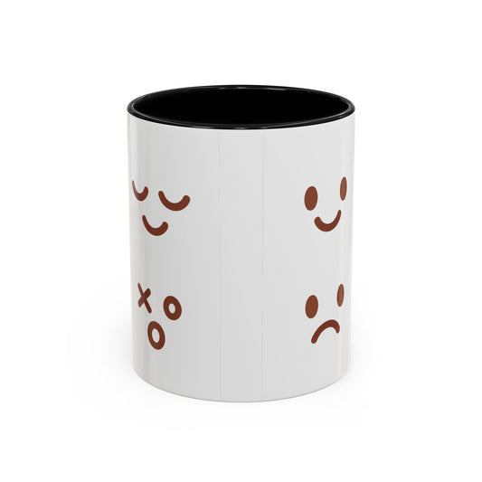 Emotional Expressions Coffee Mug - Fun 11/15oz Ceramic Coffee Cup for Daily Joy