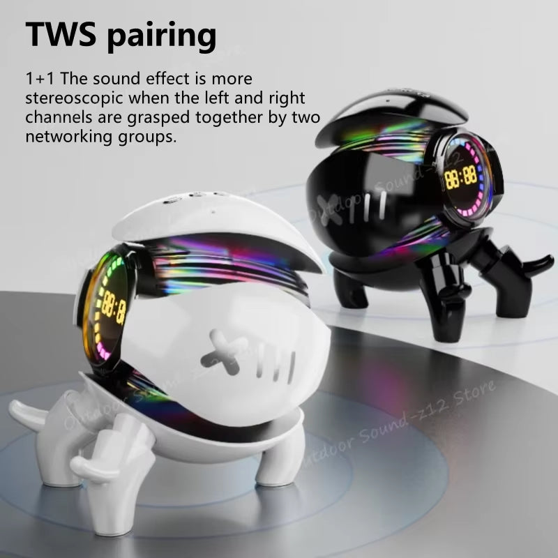 New Smart Robot Monster Mini Size Sound V5.1 Box Portable Stereo Speaker AI Interactive Toys Audio Wireless Bluetooth Speakers