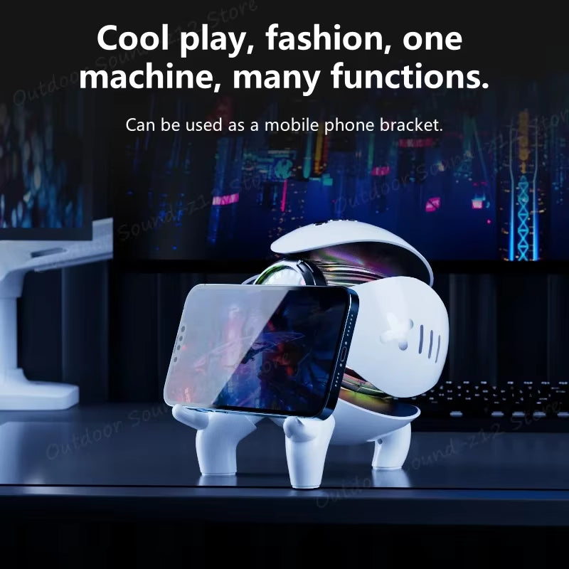 New Smart Robot Monster Mini Size Sound V5.1 Box Portable Stereo Speaker AI Interactive Toys Audio Wireless Bluetooth Speakers