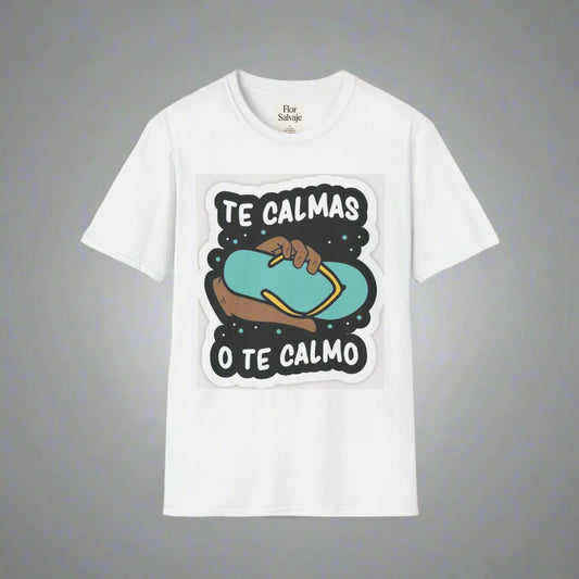 Relaxing Vibes Unisex Softstyle T-Shirt - 'Te Calmas O Te Calmo' Design