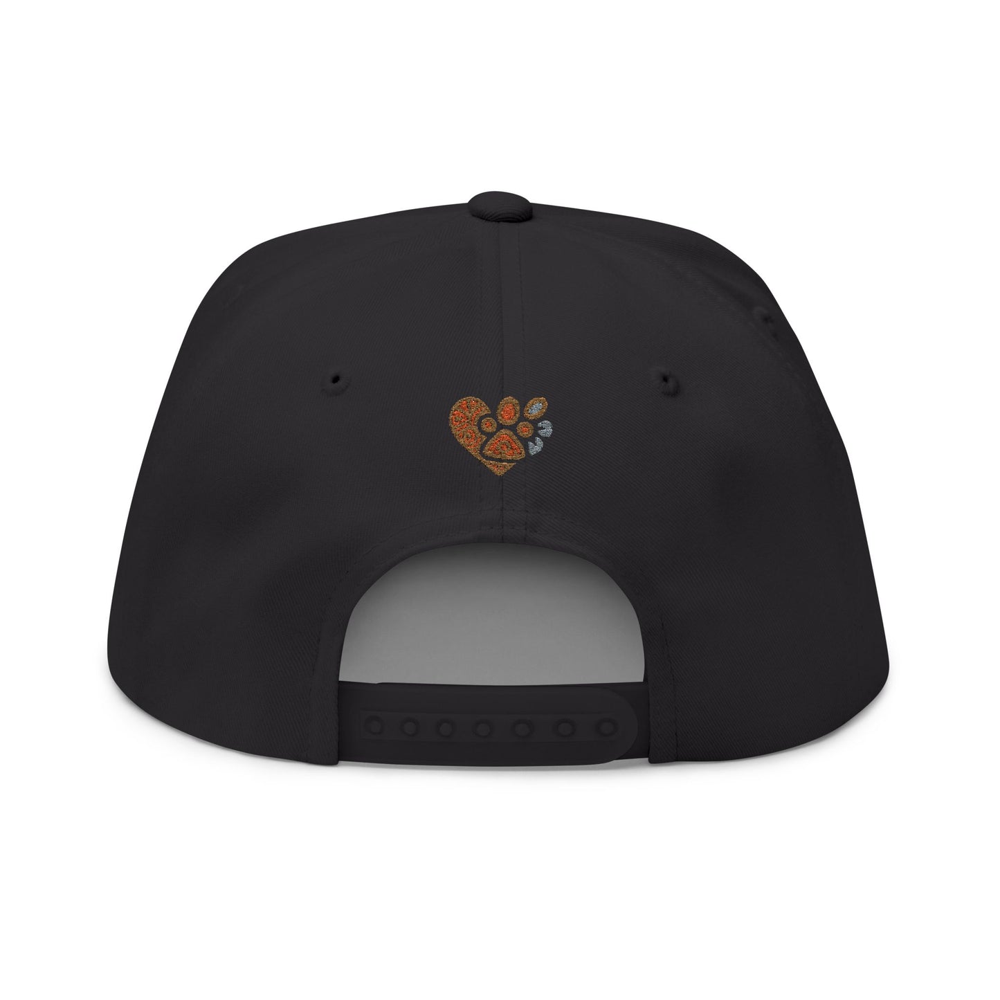 Pet Lover's Embroidered Flat Bill Cap, Dog Cap, Cat Hat, Animal Lover Gift, Custom Embroidery Cap, Trendy Pet Apparel