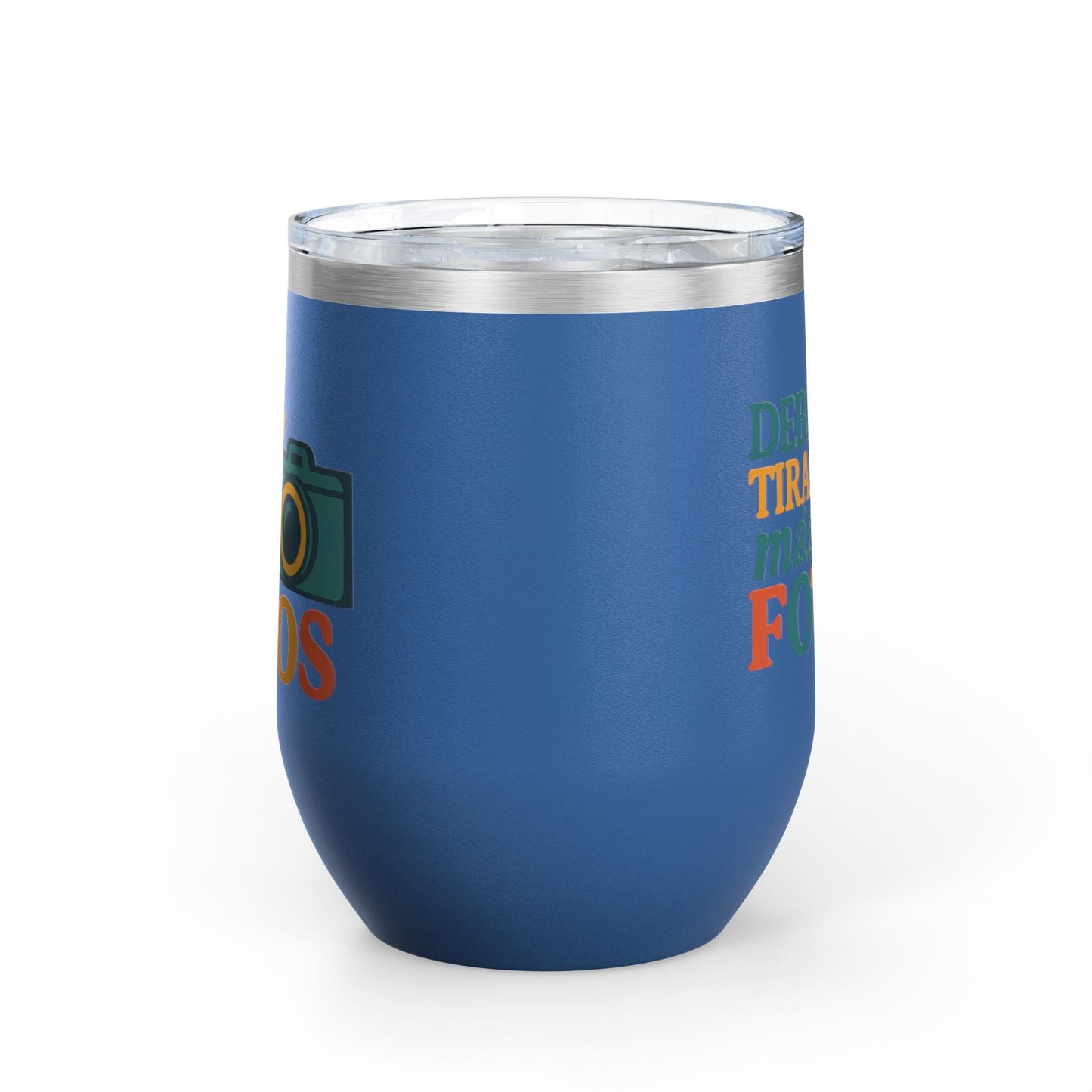 Photography Wine Tumbler, 12oz, Funny Gift for Photographers, Travel Mug for Wine, Creative Gifts for Photography Lovers, Debí Tirar [...]