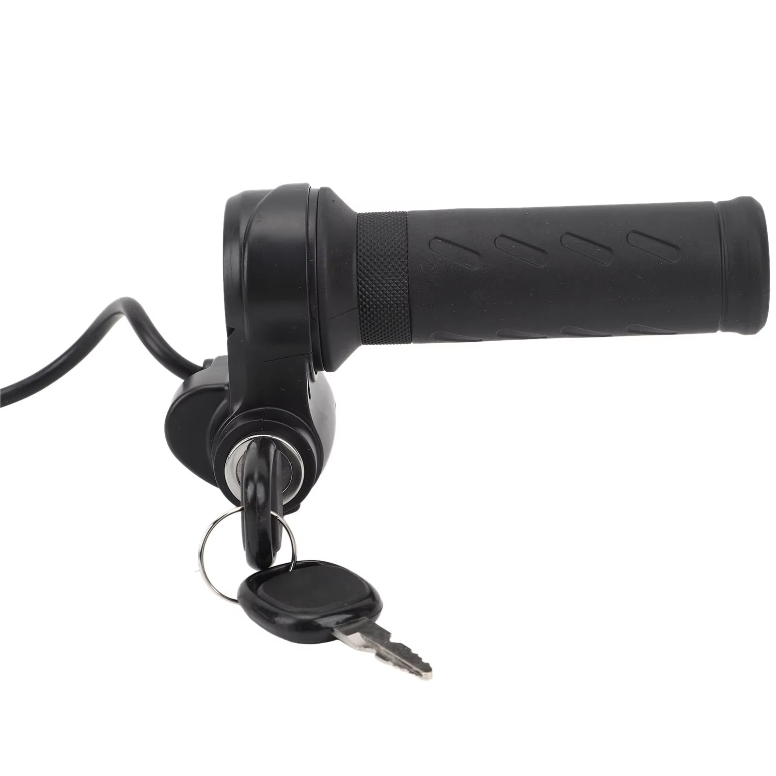 Electric Bike Throttle Grip, Universal E-Bike Throttle, Twist Throttle for Electric Scooters with 2 Keys