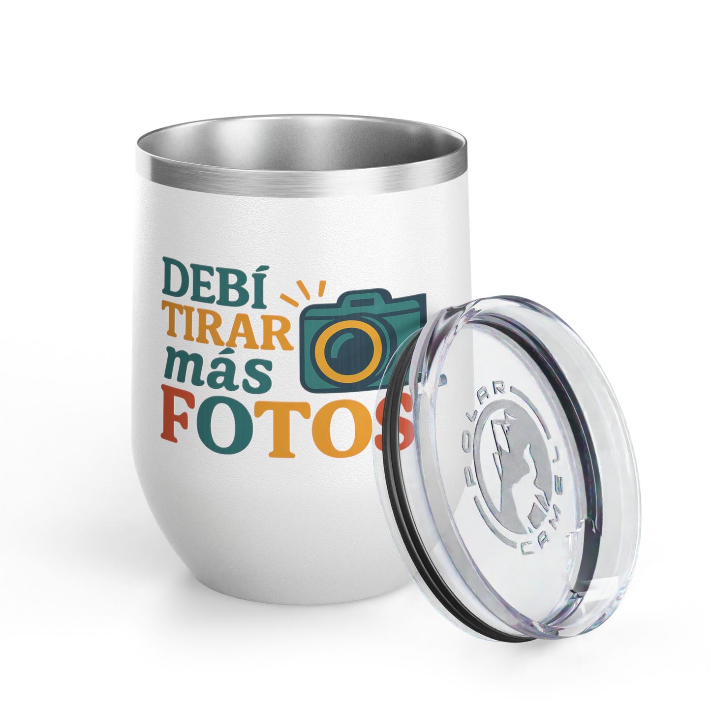 Photography Wine Tumbler, 12oz, Funny Gift for Photographers, Travel Mug for Wine, Creative Gifts for Photography Lovers, Debí Tirar [...]