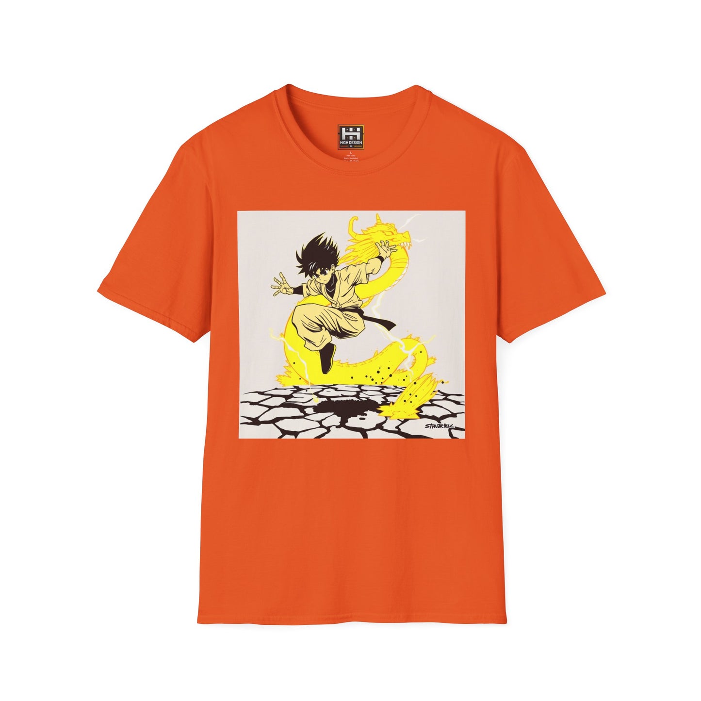 Dynamic Action Graphic T-Shirt for Anime Fans