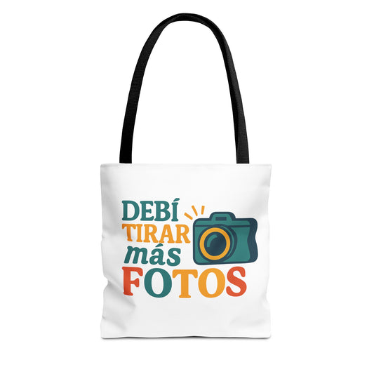 Photography Lover Tote Bag - 'Debí Tirar Más Fotos' Design