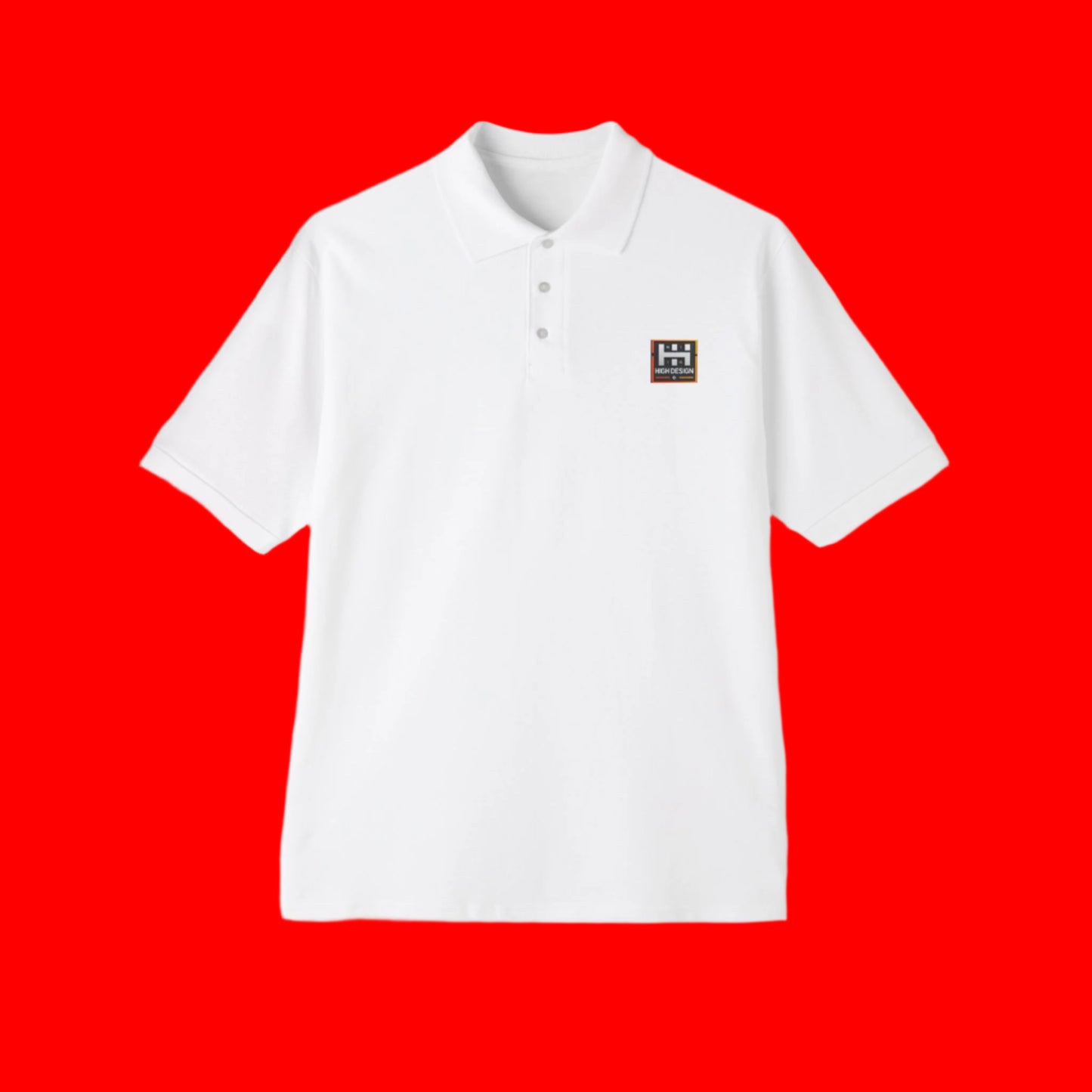 High Design Men's Piqué Polo -Casual Wear for Every Occasion