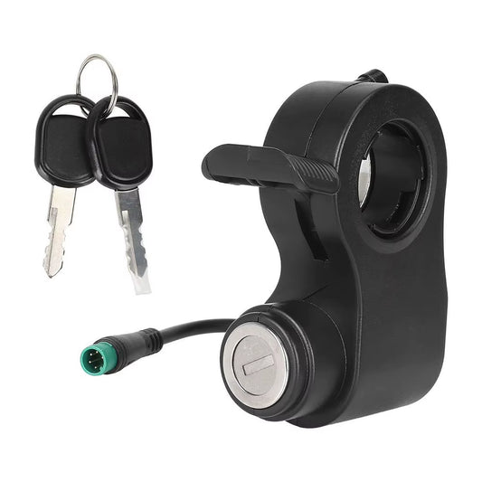 Electric Scooter Lgnition Lock for Kukirin for G2 for Pro for Max 5Pin Integrated Throttle Switch Lock with Key for E-Scooter