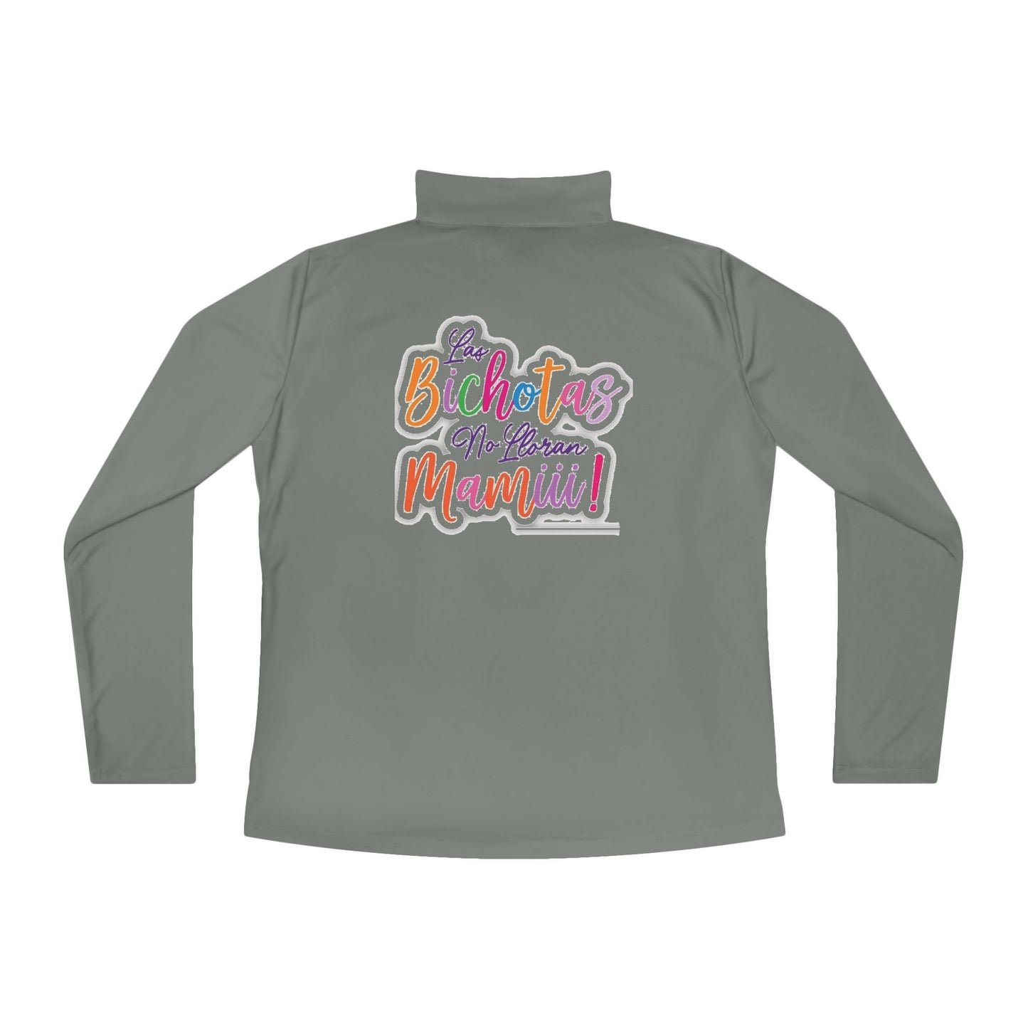 Ladies Quarter-Zip Pullover with Fun Bichotas Design | Cozy, Stylish Activewear, Perfect for Fitness or Casual Outfits, Gift for Her
