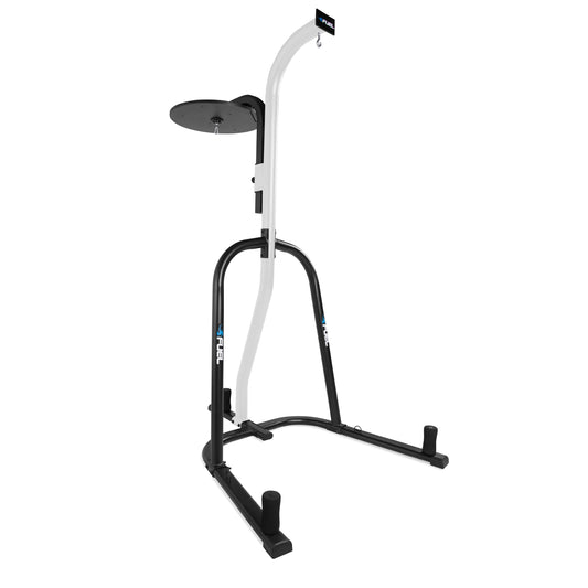 Fuel Pureformance Heavy Bag Stand with Speed Punching Bag Platform, White