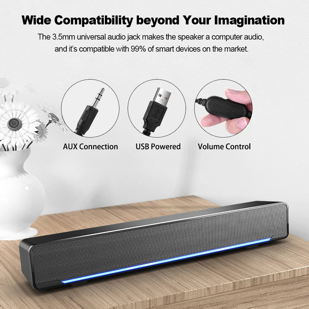 Soundbar Wired And Wireless Bluetooth 5.0 Speaker