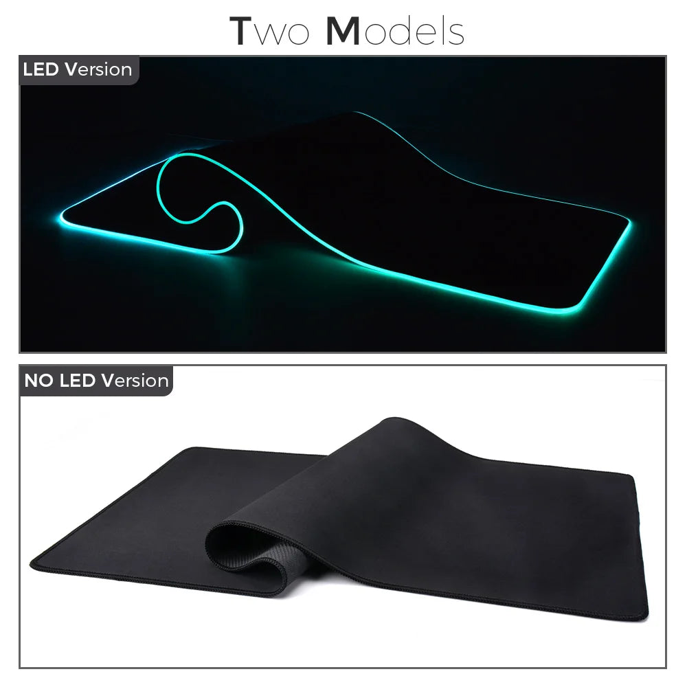 LED Light Mousepad RGB Keyboard Cover Desk-mat