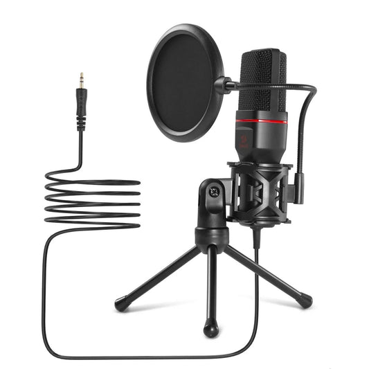 Redragon GM100 Microhone 3.5mm XLR Pop Filter Tripod Stand