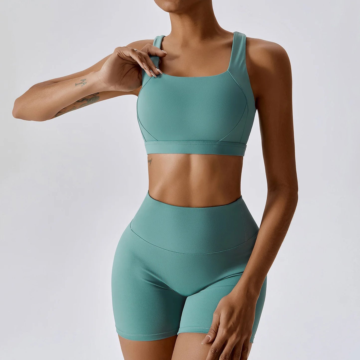 Set 2PCS Sports Suit Women Gym