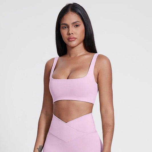 Sexy U-Neck Sports Bra Gym Workout