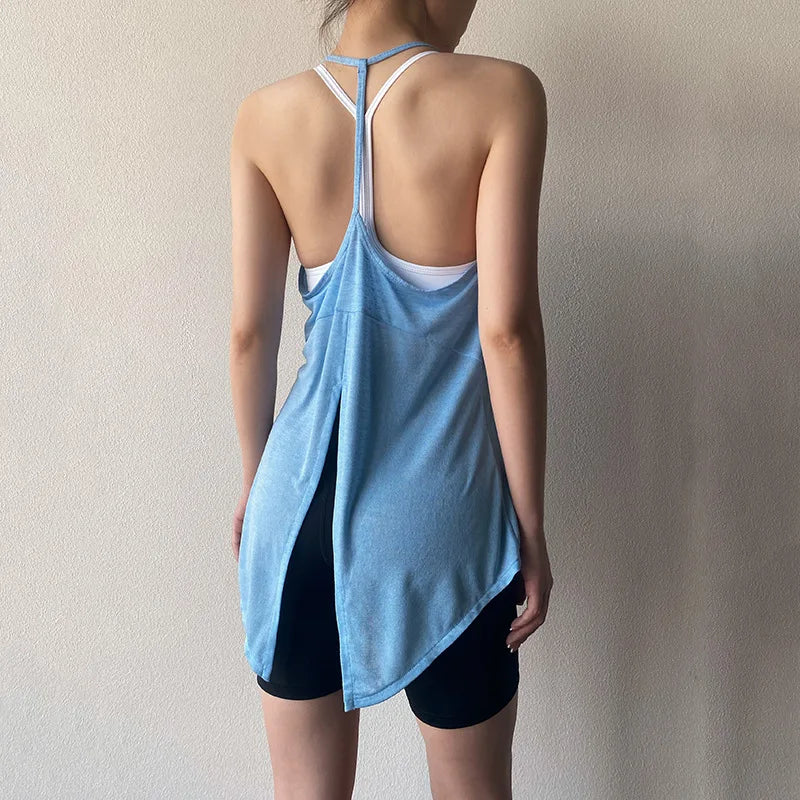 Vest Sports Wears Dry Fit Yoga Pilates Shirts Training Ladies Tank Tops