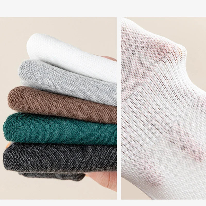 5 Pairs Man Toe Boat Socks